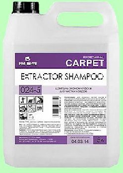 Для ковров шампунь EXTRACTOR SHAMPOO  5л  концентрат (1:50) Эко  pH11,5  024-5