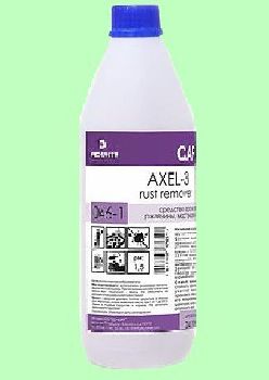 Пятновыводитель AXEL-3. Rust Remover  1л  от пятен ржавчины, крови, марганцовки  pH1,5  046-1