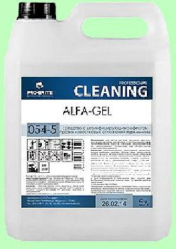 Для сантехники ALFA-GEL  5л  концентрат-гель (1:50) дезинфицирующий  pH2  054-5