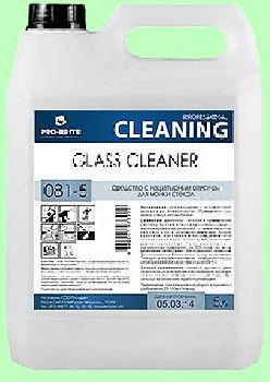 Для стекол GLASS CLEANER  5л  с нашатырным спиртом готовый раствор  pH9,5  081-5