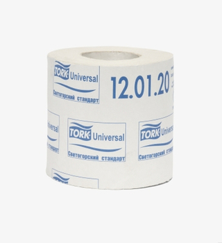 Туалетная бумага TORK Universal в стандартных рулонах Т4 System 296лист 1-сл 37/9  Белый  72шт/кор