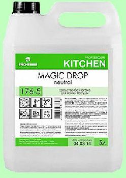 Для посуды MAGIC DROP Neutral  5л  концентрат (1:200) умеренной пенности   pH7  176-5
