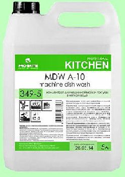 Для посудомоечных машин MDW A-10  5л  концентрат (1:2000) низкопенный для мягкой воды ЭКО  pH12  349-5