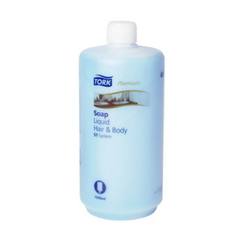 Жидкое мыло-гель для тела и волос TORK Premium 66  S1 System  1л  1/6