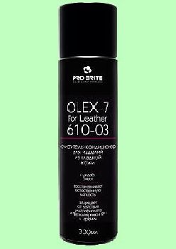 Полироль OLEX-7  for Leather  300мл  чистящий кондиционер для кожи с блеском  Аэрозоль  610-03
