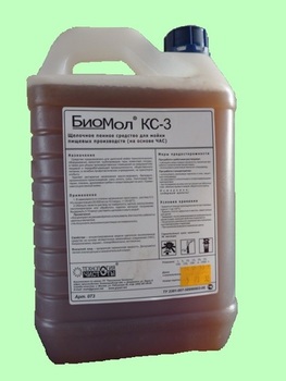БИОМОЛ КС-3 5л   Щелочное пенное средство для мойки пищевых производств (на основе ЧАС)