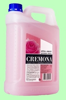 Мыло-крем жидкое КРЕМОНА 5л Розовое масло