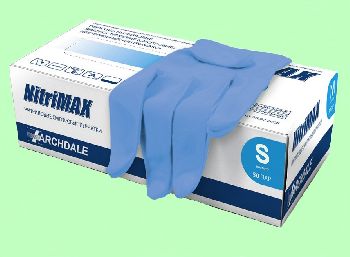 Перчатки нитриловые NitriMAX особой прочности 50пар/уп
