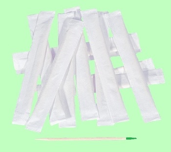 Зубочистки деревянные ПАПИРУС 6,5см   в бумажной индивидуальной упаковке с  Ментолом  1000шт